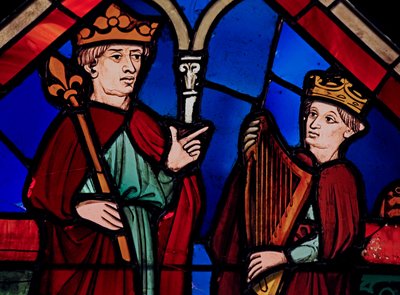 David en Saul, ex Ste Chapelle, Bay B door French School