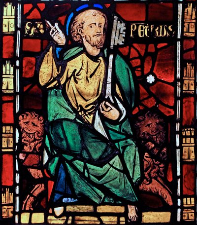 St. Petrus: uit de Chapelle du Chateau, Rouen? door French School