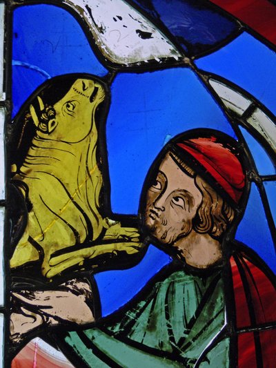 Detail van het aanbidden van een afgod, ex Ste Chapelle door French School