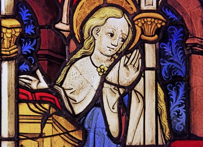 De Maagd Maria bij de Annunciatie, oorspronkelijk uit de Boven-Rijn door French School