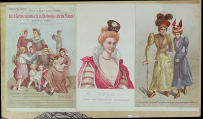 Ontvolking en herbevolking in Frankrijk, boekje door Arthur Le Creps tegen Malthusianisme, 1895 door French School