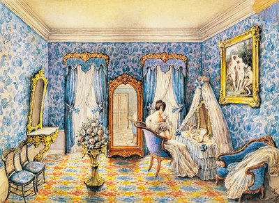 Ontwerp voor boudoir door French School