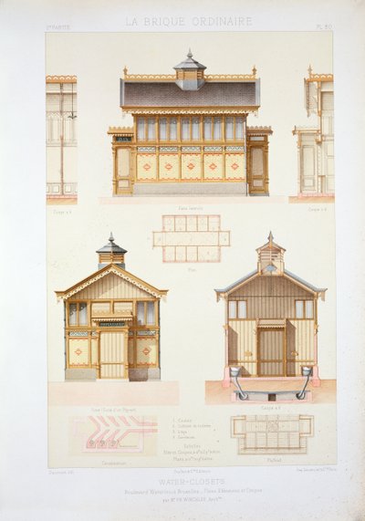 Ontwerpen voor perronwaterclosets van treinstations door French School
