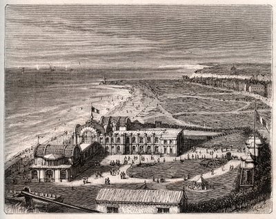 Dieppe - Normandië - gravure in 