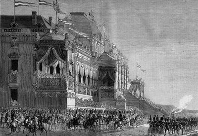 Verdeling van adelaars door Napoleon I (1869-1821) op het Champ de Mars, 5 december door French School