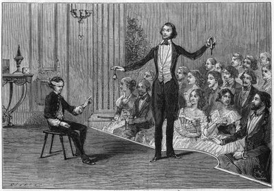 Dubbel zicht. Experimenten uitgevoerd door Robert-Houdin (Jean-Eugene Robert Houdin) door French School