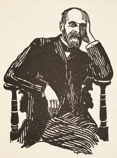 Durkheim, illustratie uit Histoire de la Nation Francaise, Sciences, Volumes I & II, door Gabriel Hanotaux, 1924 door French School