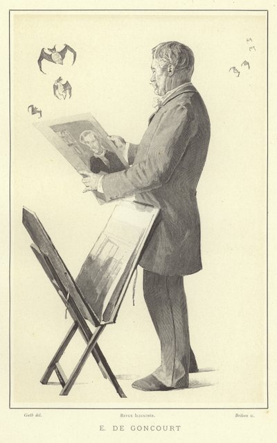 Edmond de Goncourt, Franse schrijver en criticus door French School