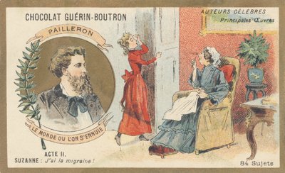 Edouard Pailleron (1834-1899) Franse toneelschrijver, dichter en journalist, auteur van 