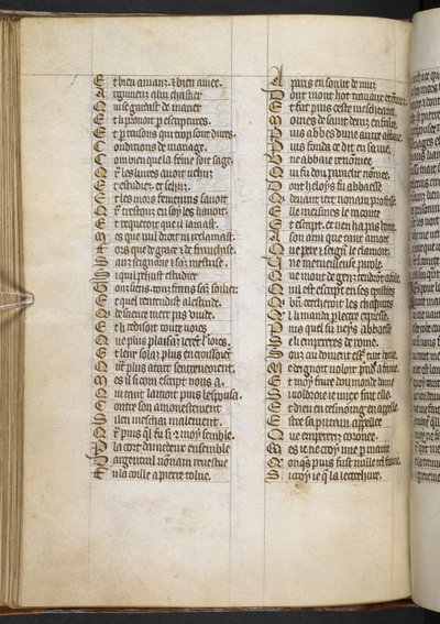 Egerton MS 881 f.65v, Guillaume de Lorris en Jean de Meun, Roman de la Rose door French School