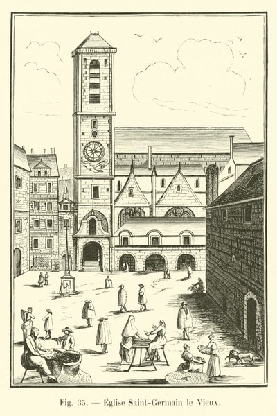 Kerk Saint-Germain le Vieux door French School