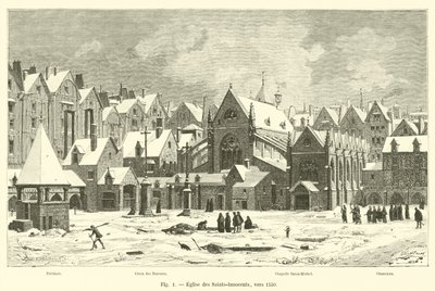 Kerk van de Heilige Onschuldigen, rond 1550 door French School
