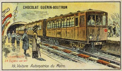 Elektrische metrotrein door French School