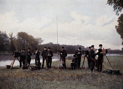 Elektrische en Optische Telegrafie - uit "Militair Album" door French School