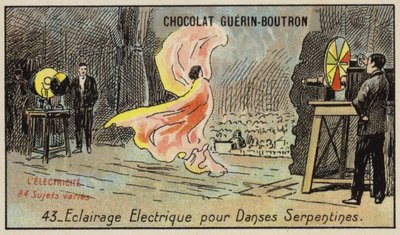 Elektrische verlichting voor de serpentine dans door French School