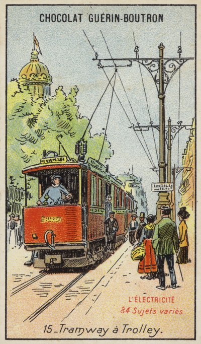 Elektrische tram door French School