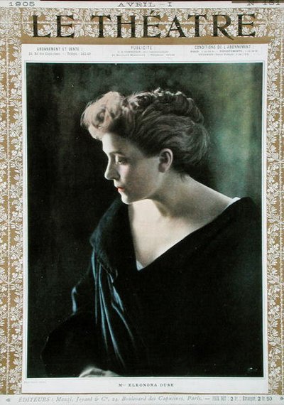 Eleonora Duse, illustratie op de omslag van 