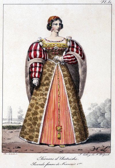 Eleonore van Oostenrijk (1498/1558), infante van Spanje, vrouw van Koning Manoel van Portugal en tweede vrouw van Francois I, koning van Frankrijk door French School