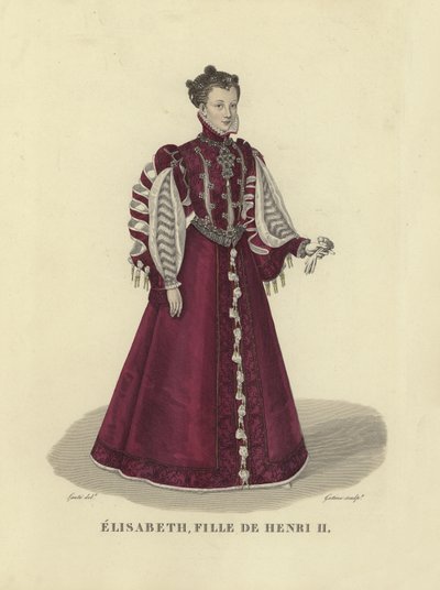 Elisabeth van Valois, dochter van koning Hendrik II van Frankrijk door French School