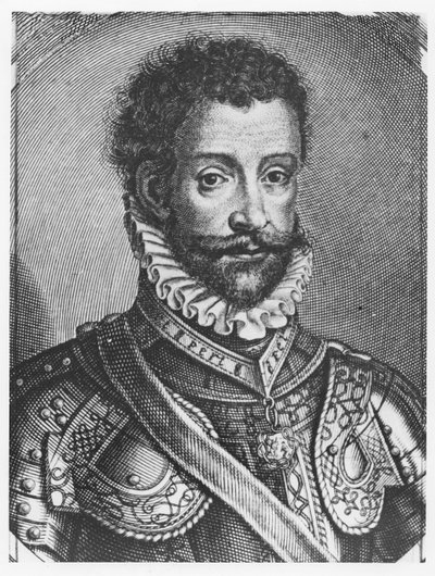 Emmanuel Philibert, Hertog van Savoye (gravure) door French School