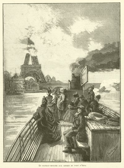 Op een boot bij de Pont d