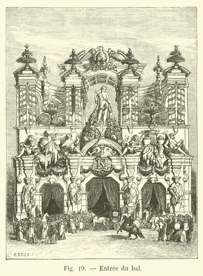 Ingang van het bal door French School