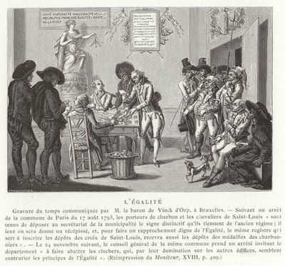 Gelijkheid, Franse Revolutie, 1793 door French School