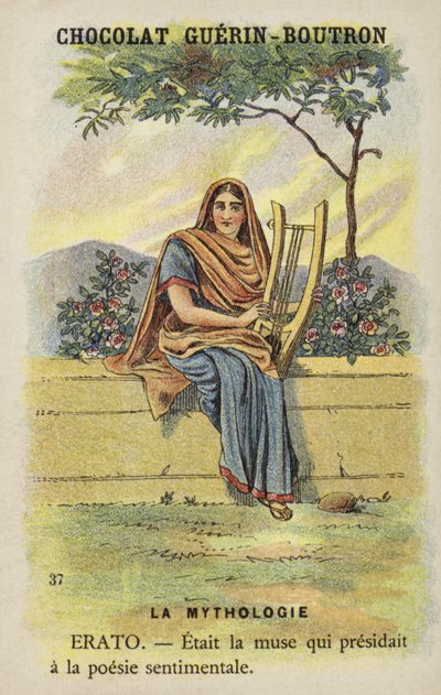 Erato, de muze van lyrische poëzie door French School