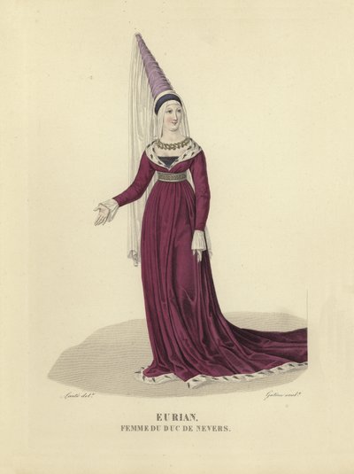 Eurian, vrouw van de Hertog van Nevers door French School