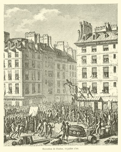 Executie van Foulon, 22 juli 1789 door French School