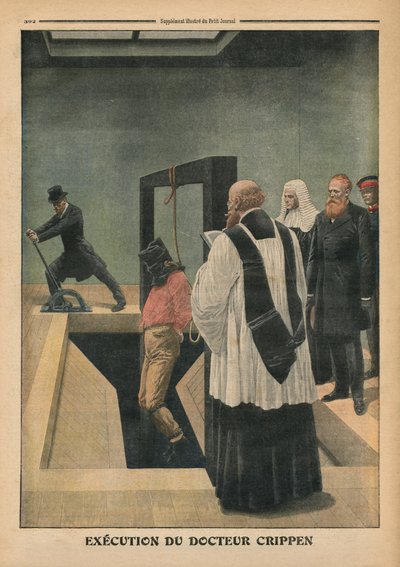 Executie van Doctor Crippen, illustratie uit 