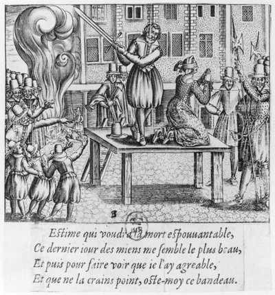 Executie van Leonora Galigai (1571-1617) op 8 juli 1617 door French School