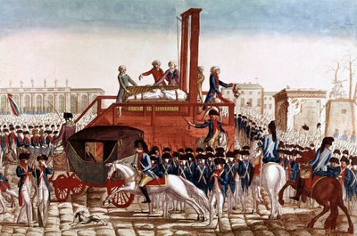 Executie van Lodewijk XVI van Frankrijk, 21 januari door French School