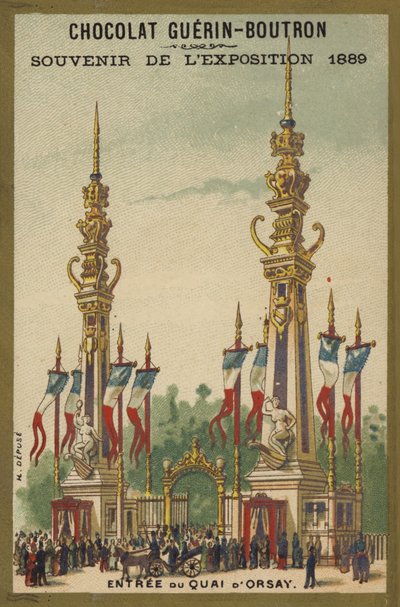 Expositie 1889 - Chocolade Souvenir door French School