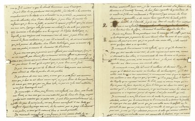 Facsimile van het testament van Lodewijk XVI van Frankrijk door French School