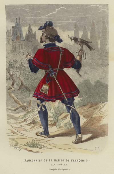 Valkenier van het huishouden van Frans I van Frankrijk, 16e eeuw door French School
