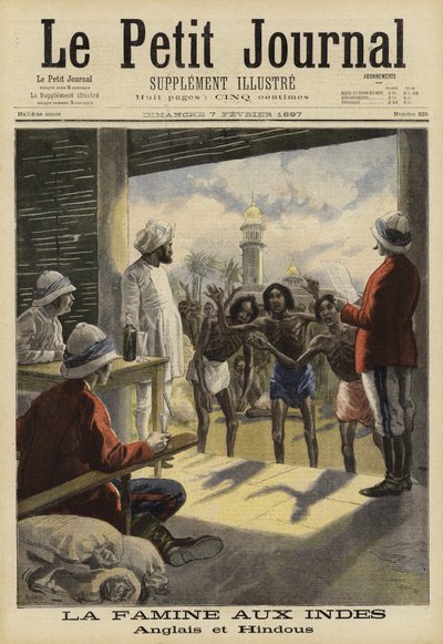 Hongersnood in India, 1897 door French School