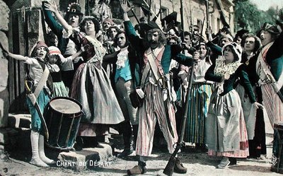 Afscheidslied (Fragment uit een stomme film), ansichtkaart uit de vroege jaren 1920 door French School