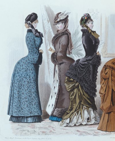 Modeplaat uit Le Moniteur de la Mode, 1882 door French School