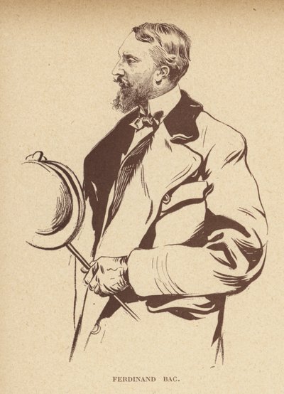 Ferdinand Bac, Frans striptekenaar (litho) door French School