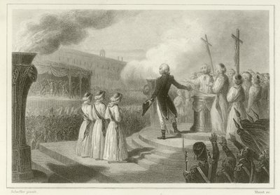 Fête de la Fédération, 14 juli 1790 door French School