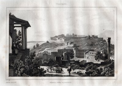 Fiesole - Toscane - Gravure uit 
