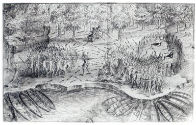 Gevecht van Hurons, uit 
