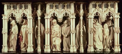 Beelden van monniken uit het graf van Filips de Stoute, Hertog van Bourgondië (1342-1404), door Jean de Marville (d.1389), Claus Sluter (d.1406) en Claus de Werve (ca.1380-1439), in opdracht van het klooster door French School
