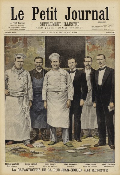 Brand in de Bazar de la Charité, Parijs, 1897 door French School