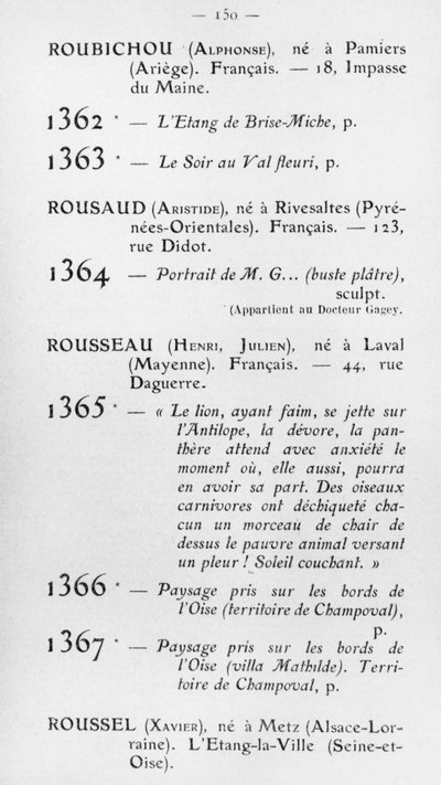 Eerste deelname van Le Douanier Rousseau aan de Salon d