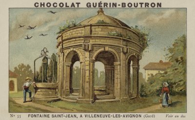 Fontein Saint-Jean, in Villeneuve-les-Avignon, Gard door French School