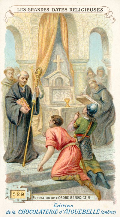 Stichting van de Benedictijnerorde, 529 door French School