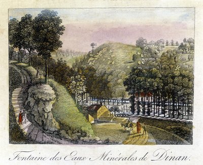 Fontein van de mineraalwateren van Dinan door French School