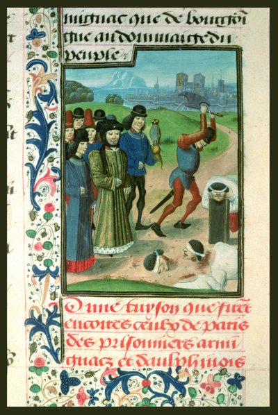 Executie van de gevangenen, 1418 door French School